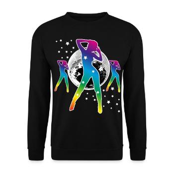 01 Disco Dance Discokugel Disco ball - Sweat-shirt Unisexe - noir - Devant - Alina (178cm) & Michal (187cm)
