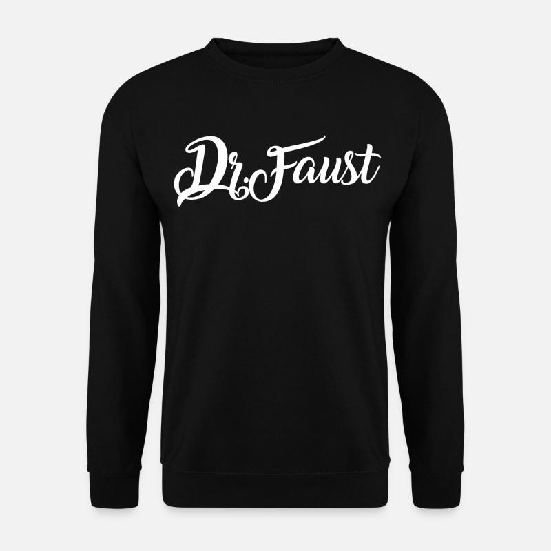 Dr. Faust Typographie - Unisex Pullover - Schwarz