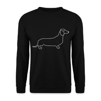 Teckel Teckel - Sweat-shirt Unisexe - noir - Devant - Alina (178cm) & Michal (187cm)
