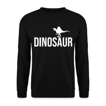Dinosaure - Sweat-shirt Unisexe - noir - Devant - Alina (178cm) & Michal (187cm)
