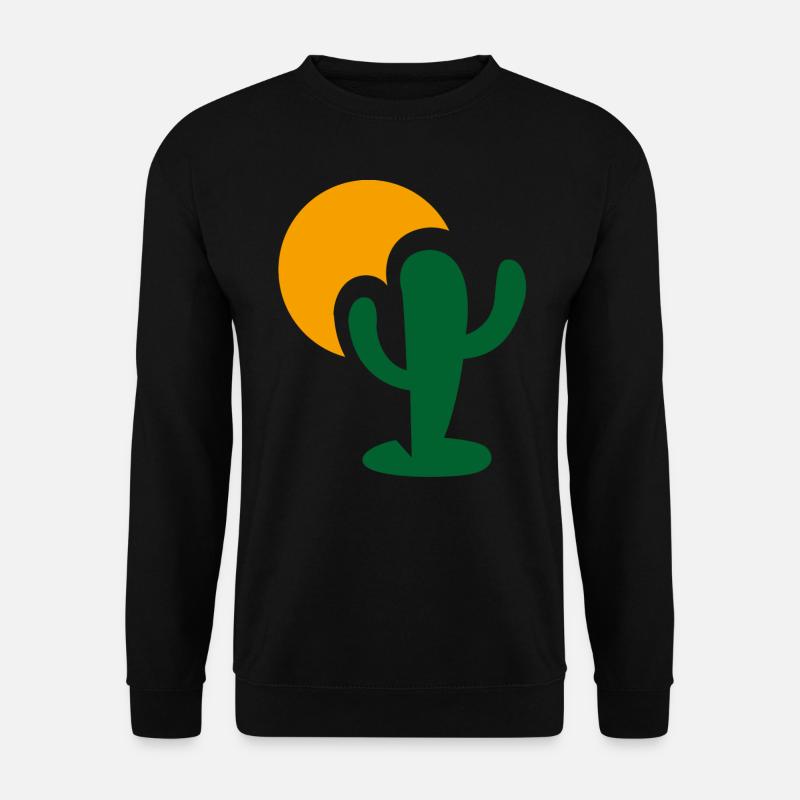 Sonnen Kaktus Design - Unisex Pullover - Schwarz