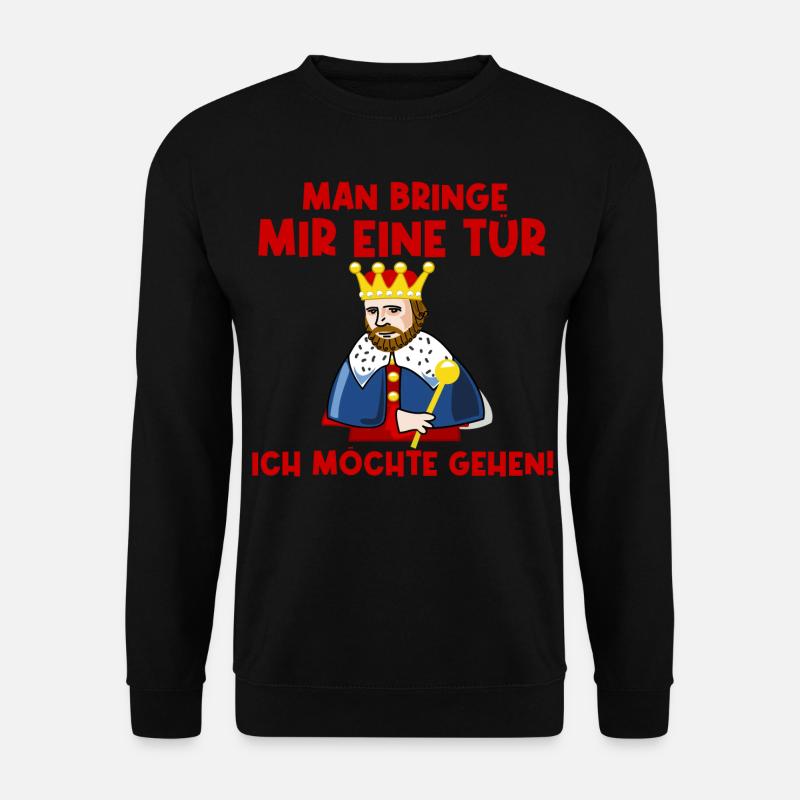 Man bringe mir eine Tür - Unisex Pullover - Schwarz