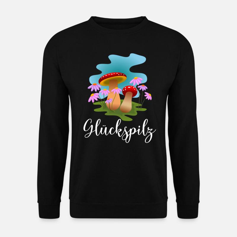 Glückspilz Design - Unisex Pullover - Schwarz