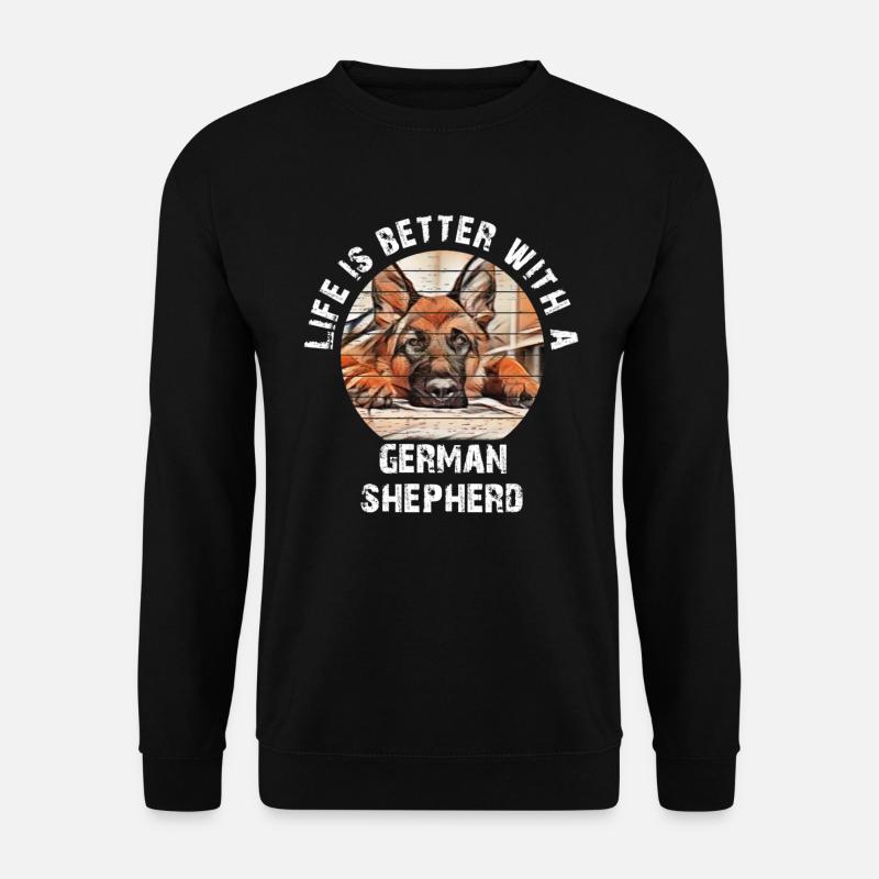 Deutscher Schäferhund - Unisex Pullover - Schwarz
