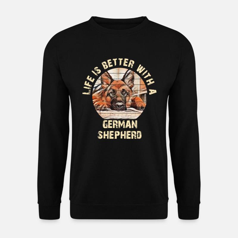 Deutscher Schäferhund - Unisex Pullover - Schwarz