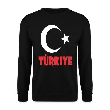Turquie Design - Sweat-shirt Unisexe - noir - Devant - Alina (178cm) & Michal (187cm)