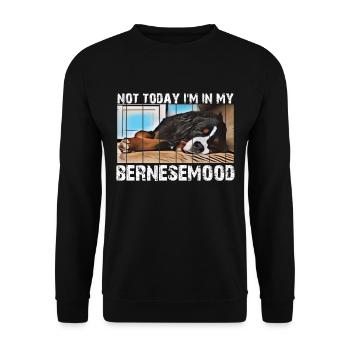 Bernese mountain dog - Unisex Sweatshirt - black - Front - Alina (178cm) & Michal (187cm)