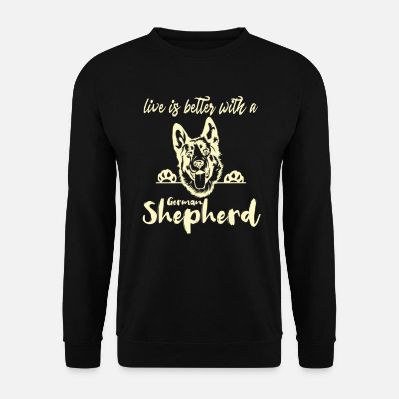 German Shepherd - Unisex Sweatshirt - black