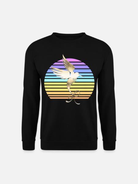 Hummingbird at sunset - Unisex Sweatshirt - black