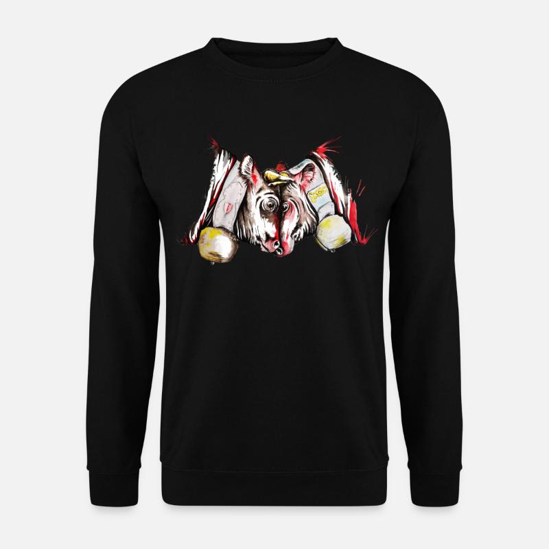 Herens Kuh, Eringer - Unisex Pullover - Schwarz