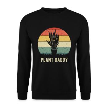 Pflanze Daddy VIII - Unisex Pullover - Schwarz - Vorne - Alina (178cm) & Michal (187cm)