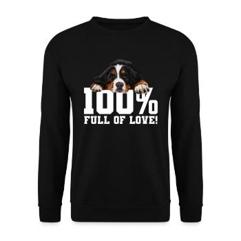 Bouvier bernois - Sweat-shirt Unisexe - noir - Devant - Alina (178cm) & Michal (187cm)