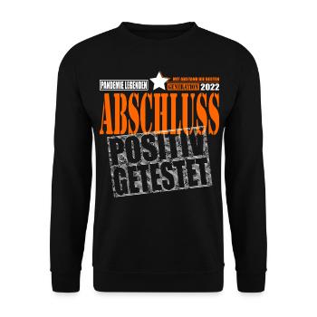 Abschluss 2022 Pandemie Legenden positiv getestet - Unisex Pullover - Schwarz - Vorne - Alina (178cm) & Michal (187cm)