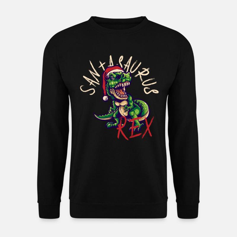 Santasaurus - Unisex Pullover - Schwarz