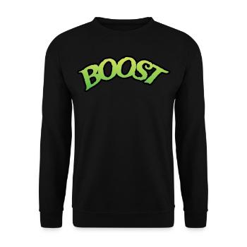 BOOST - Unisex Sweatshirt - black - Front - Alina (178cm) & Michal (187cm)