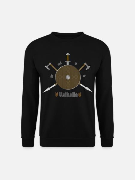 Wikinger Krieger Valhalla - Unisex Pullover - Schwarz