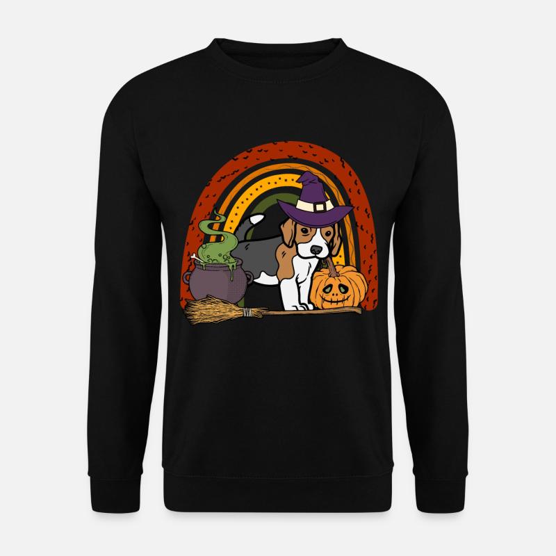 Mignon Beagle Chien d’Halloween - Sweat-shirt Unisexe - noir