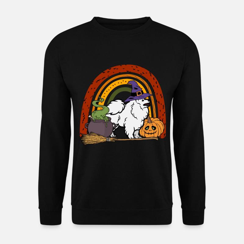Cute Spitz Halloween Costume Dog - Unisex Sweatshirt - black