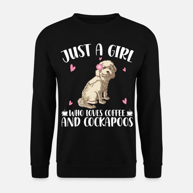 Cockapoo Mädchen - Unisex Pullover - Schwarz