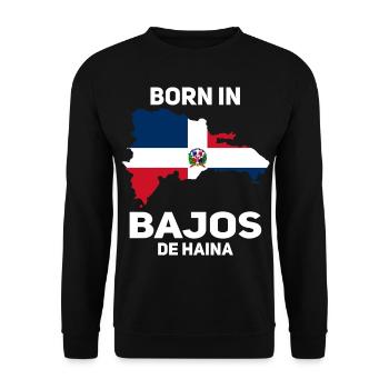 République dominicaine - Sweat-shirt Unisexe - noir - Devant - Alina (178cm) & Michal (187cm)
