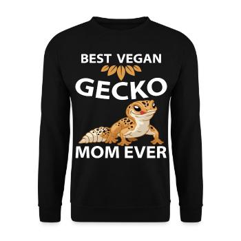Gecko Vegans - Sweat-shirt Unisexe - noir - Devant - Alina (178cm) & Michal (187cm)