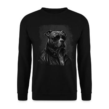 Stafford Love - Sweat-shirt Unisexe - noir - Devant - Alina (178cm) & Michal (187cm)