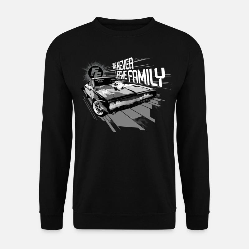 Fast and Furious We Never Leave Family Slogan - Unisex Pullover - Schwarz
