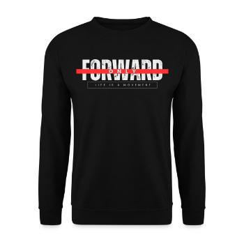 ONLY FORWARD - Unisex Sweatshirt - black - Front - Alina (178cm) & Michal (187cm)