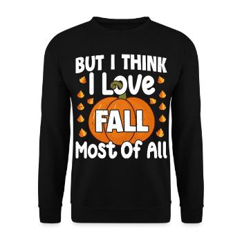 Herbst - Unisex Pullover - Schwarz - Vorne - Alina (178cm) & Michal (187cm)