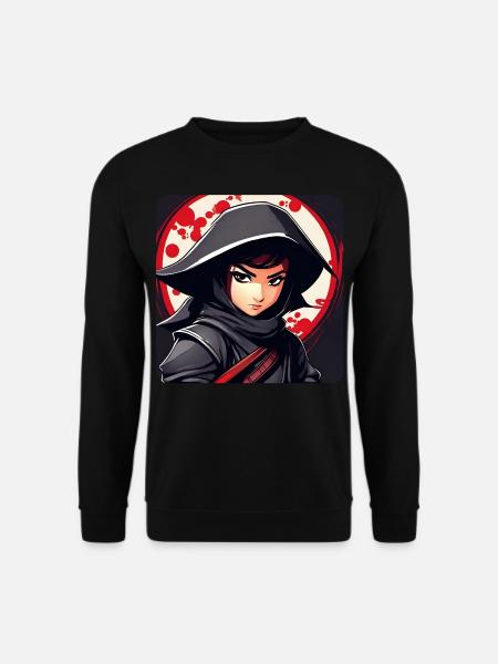 Anime Ninja Girl - Unisex Sweatshirt - black