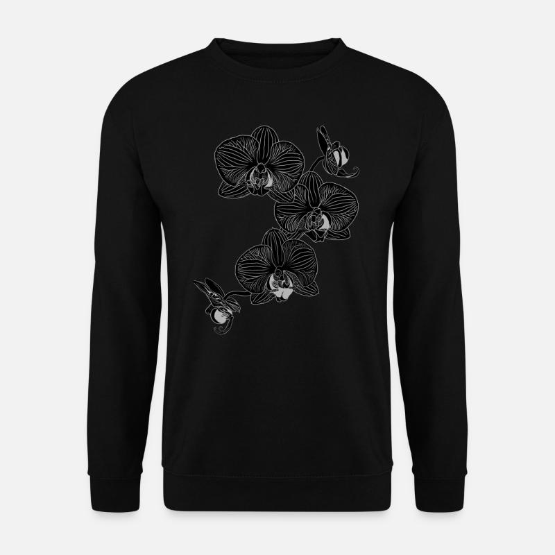 Schwarze Orchidee - Unisex Pullover - Schwarz