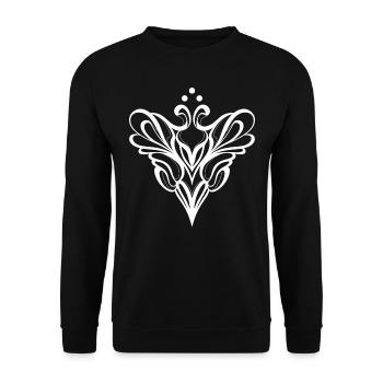 Ornament - Unisex Pullover - Schwarz - Vorne - Alina (178cm) & Michal (187cm)