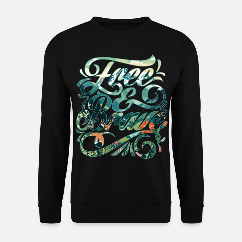 Frei und mutig 🍀 - Unisex Pullover - Schwarz