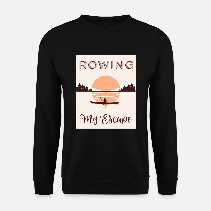 Rudern meine Flucht - Unisex Pullover - Schwarz