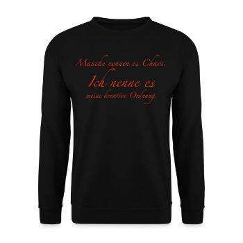 Chaos - Unisex Pullover - Schwarz - Vorne - Alina (178cm) & Michal (187cm)