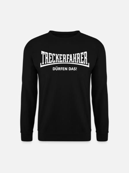 Treckerfahrer Dürfen Das! Trecker Traktor Konkav W - Unisex Pullover - Schwarz