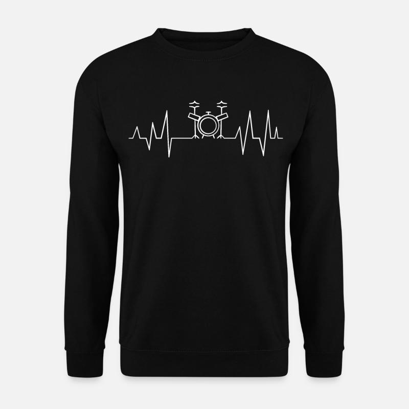 Drum heartbeat - Unisex Sweatshirt - black