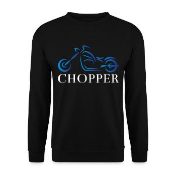 J'aime les choppers - Sweat-shirt Unisexe - noir - Devant - Alina (178cm) & Michal (187cm)