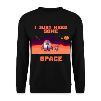 Astronaute espace vol spatial espace fusée cadeau - Sweat-shirt Unisexe - noir - Devant - Alina (178cm) & Michal (187cm)