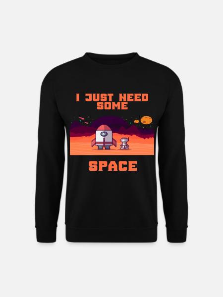 Astronaut Space Spaceflight Rocket Space Gift - Unisex Sweatshirt - black
