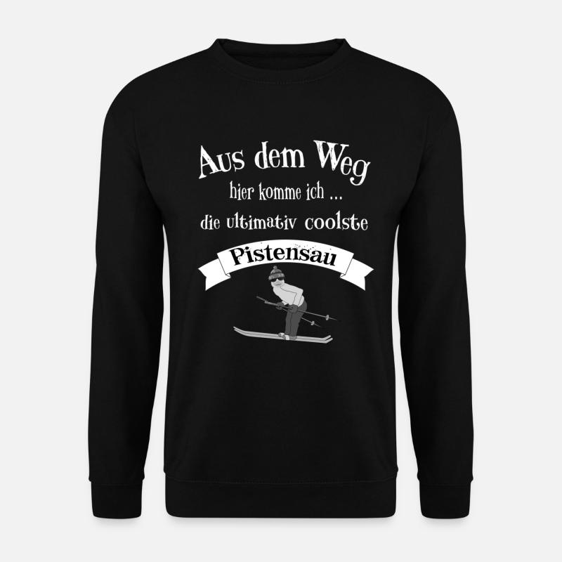 Pisten - Skifahren Shirt - Unisex Pullover - Schwarz
