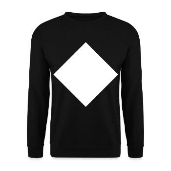 Losange - Sweat-shirt Unisexe - noir - Devant - Alina (178cm) & Michal (187cm)