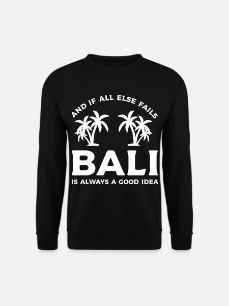 Bali Palmen Palme - Unisex Pullover - Schwarz