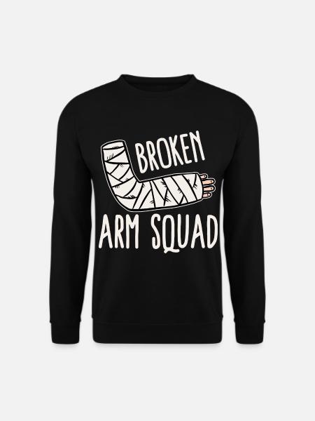 Armbruch Gebrochener Arm Knochenbruch Fraktur - Unisex Pullover - Schwarz