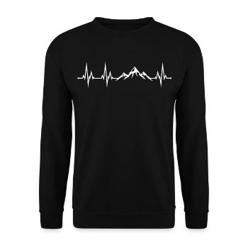 Wandern - Unisex Pullover - Schwarz - Vorne - Alina (178cm) & Michal (187cm)
