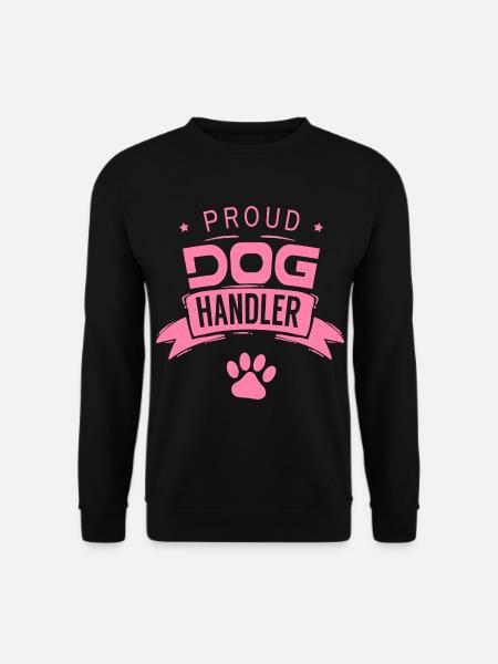 Proud dog handler dog handler mama service dog - Unisex Sweatshirt - black