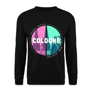 Cathédrale de Cologne Cologne Allemagne City Skyline - Sweat-shirt Unisexe - noir - Devant - Alina (178cm) & Michal (187cm)