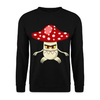 fieser Fliegenpilz t shirt - Unisex Pullover - Schwarz - Vorne - Alina (178cm) & Michal (187cm)