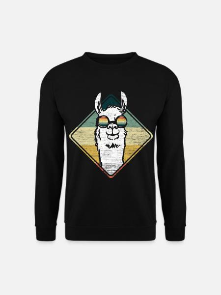 Lama Llama Alpaka - Unisex Pullover - Schwarz