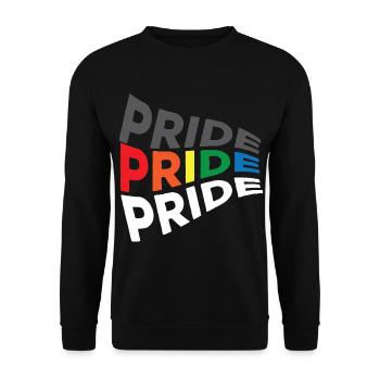 Gay Gay Gay Lesbienne LGBT - Sweat-shirt Unisexe - noir - Devant - Alina (178cm) & Michal (187cm)